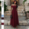 Elegant Strapless Evening Gown Dress