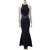 Evening Dress Rhinestone Banquet Bandage Fishtail Dress