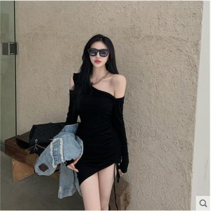 New Sexy Off-shoulder Slim-fit Bodycon Dress