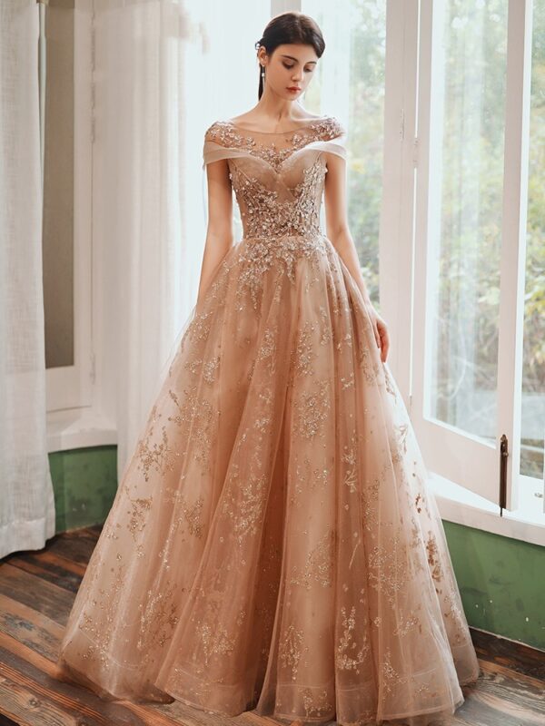 High End Bride Fashion Evening Dress