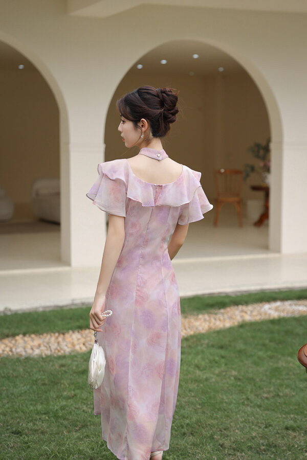 Waistband Tea Break Elegant Luxury Dress