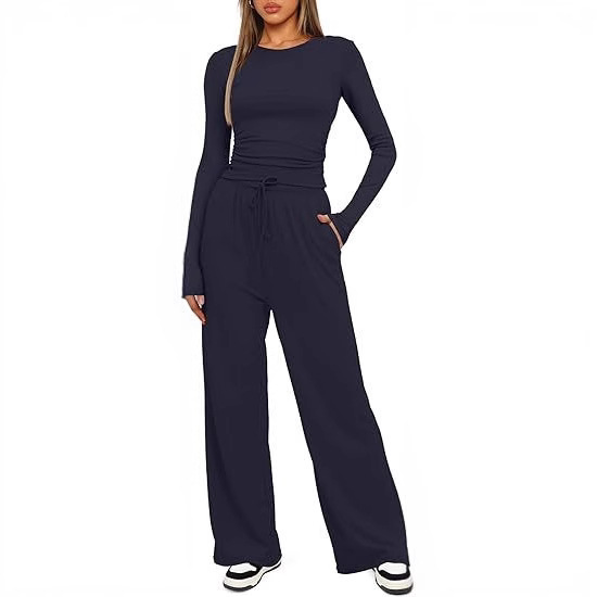 High Waisted Wide Leg Pants Sportswear
