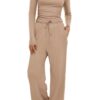 High Waisted Wide Leg Pants Sportswear