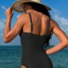 New Sexy One-piece Women's Swimsuit Covers With A V-neck That Exudes A Sense Of Luxury