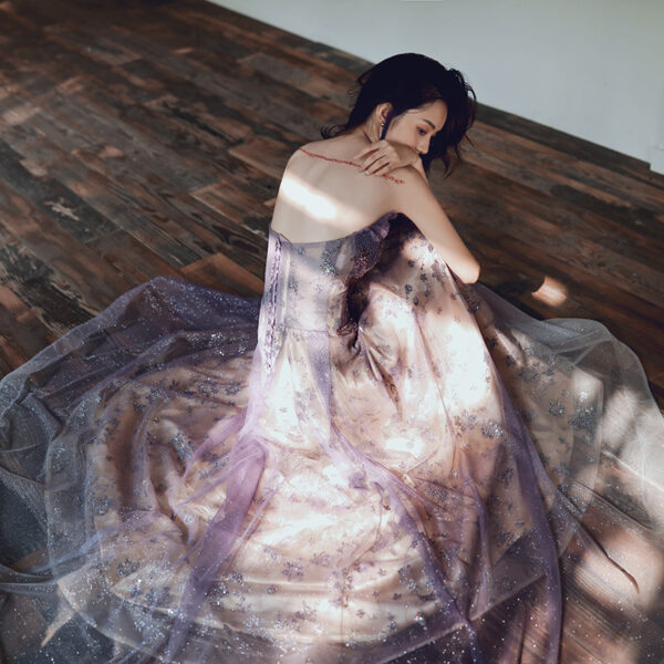 The Banquet Evening Dress Is Purple Dreamy And Long