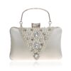 Pearl embroidered banquet with evening dress bag