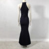 Evening Dress Rhinestone Banquet Bandage Fishtail Dress