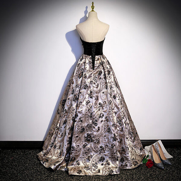 Puff Sleeve Princess Evening Dress Women's Banquet Costume