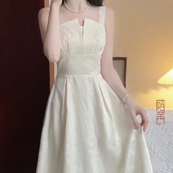 Women's Suspender Evening Dress Three-dimensional Jacquard Techniques Dress