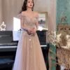 Banquet Host Small Evening Dress Women's Slim Bridesmaid Dress