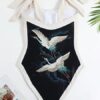 French Vintage-style One-piece Bikini