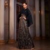 Elegant Long Sleeve Round Neck Shawl Banquet Sequined A- Line Evening Dress