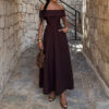 Elegant Strapless Evening Gown Dress