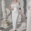 Light Luxury Exposed Collar Bone Bra Gorgeous Tassel White Wrap Hip Dress