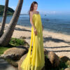 Elegant Chiffon Tube Top Dress