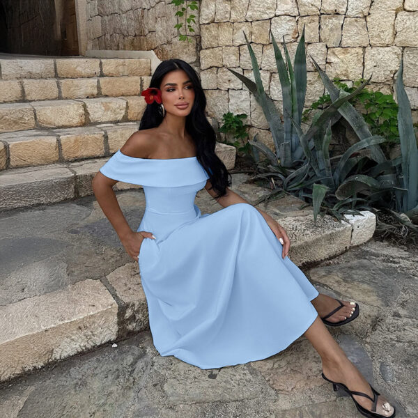 Elegant Strapless Evening Gown Dress
