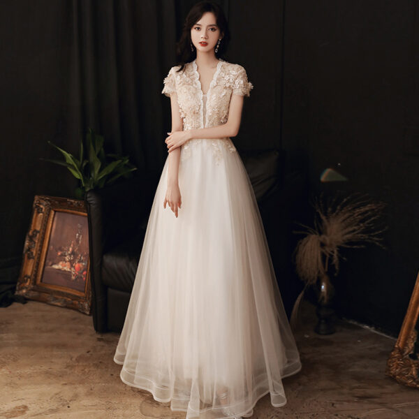 Women's Elegant Long Banquet Evening Dress