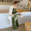Light Luxury Acetate Dress Seaside Holiday Beach Skirt