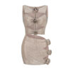 Flower Decoration Elegant Rhinestone Dress