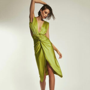 Deep V-neck Sleeveless Backless Evening Dress Party Dress
