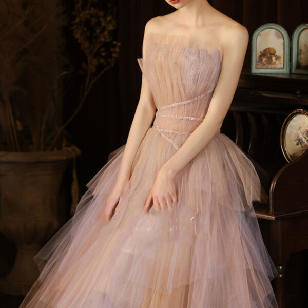 Evening Dress Salute Wine Dress Light Luxury Small