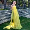 Elegant Chiffon Tube Top Dress