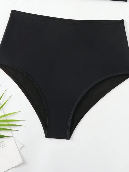 Women's Minimalist Asymmetrical Split Style Quick Drying Bikini Swimsuit