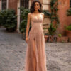 Sexy Ladies Sling Slit Dress Banquet Evening Dress