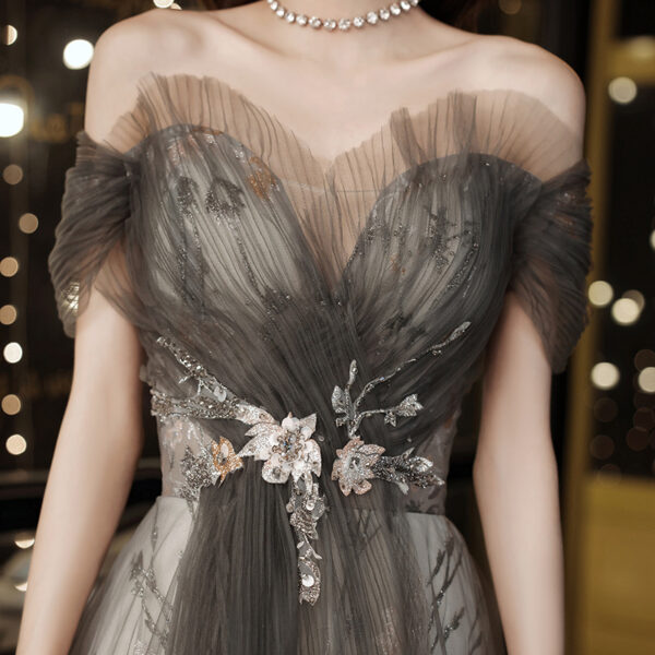 Banquet New Elegant Temperament Ladies Long Evening Dress