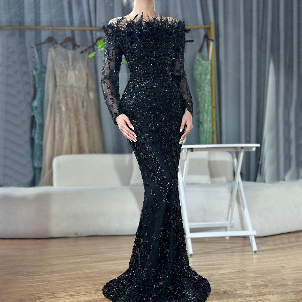 entry-lux-elegant-temperament-ladies-banquet-host-evening-dress