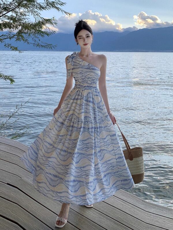 Women's Elegant Waist-tied Dress