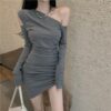 New Sexy Off-shoulder Slim-fit Bodycon Dress
