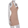 Women's Hollow-out Backless Halter Bodycon Dress
