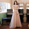 Banquet Host Small Evening Dress Women's Slim Bridesmaid Dress