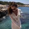 Hollow-out V-neck Long Sleeve Bodycon Dress