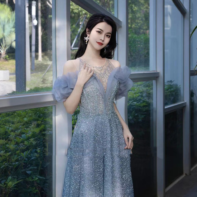 womens-light-gauze-beaded-banquet-evening-dress