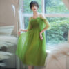 Green medium long style