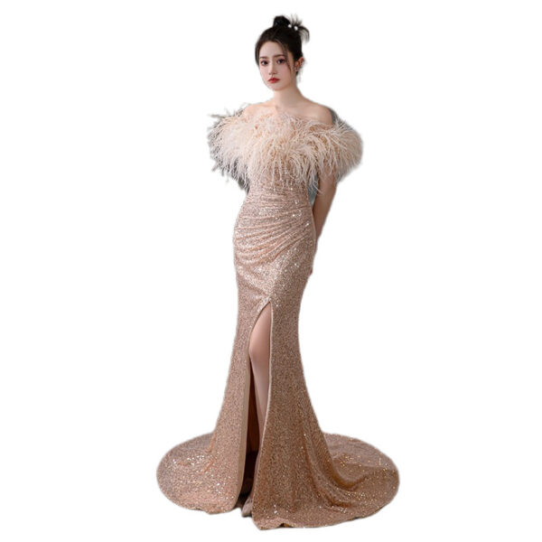 Evening Dress Banquet Atmosphere Fishtail Long