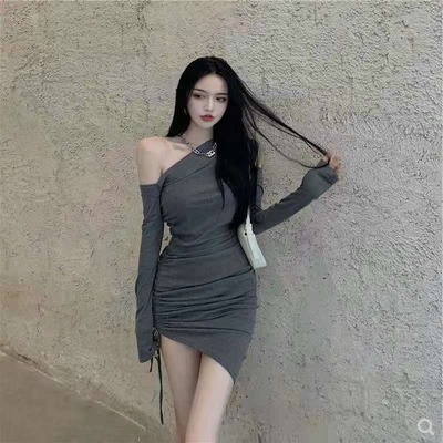 New Sexy Off-shoulder Slim-fit Bodycon Dress