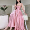 Women's Satin French Light Luxury Suspender Dress