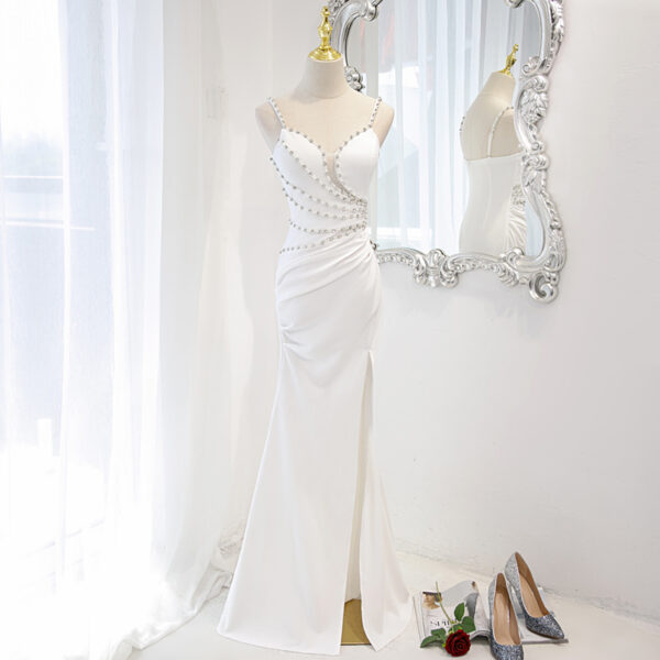 Celebrity Light Luxury Niche High-end Fishtail Dress Host