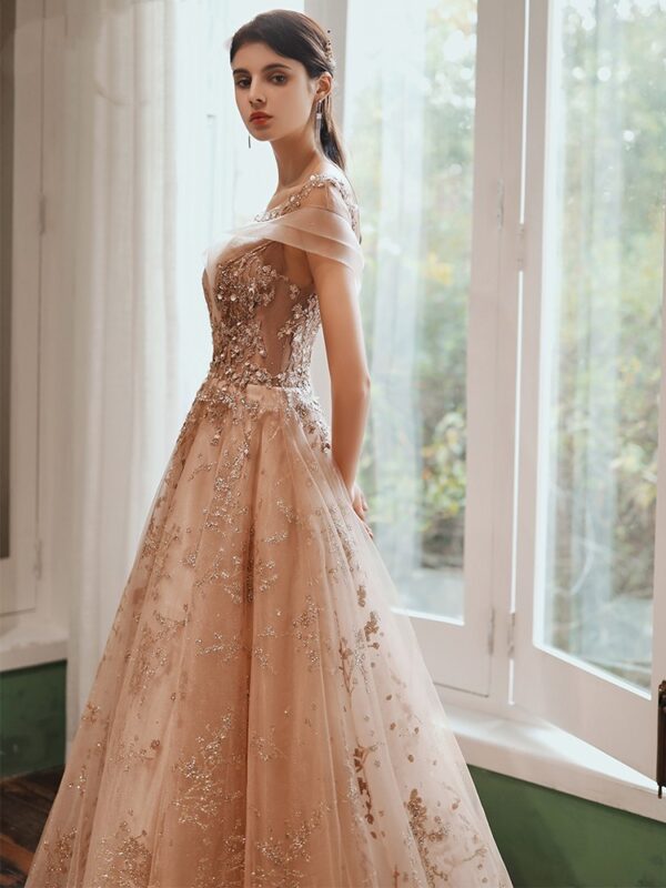 High End Bride Fashion Evening Dress