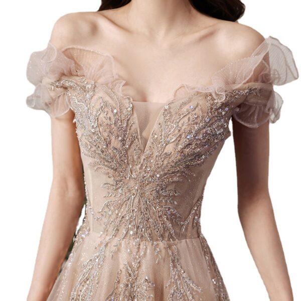 Banquet Host Small Evening Dress Women's Slim Bridesmaid Dress