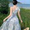 Women's Elegant Waist-tied Dress