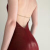 Solid Color Casual Retro-style Halter Bodycon Dress