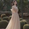Off Shoulder High End Banquet Evening Dress