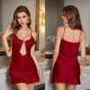 Luxury Midnight Sexy Hollow Out Sleepwear For Women Camisole Dress