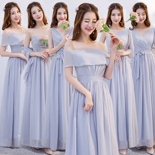 Slim-fit Slimming Bridesmaid Dress Winter Sisters Dress Bridesmaid Dress