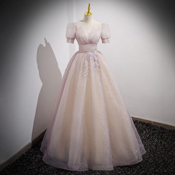 French Style Light Evening Dress Female Banquet Gradient Princess Dress