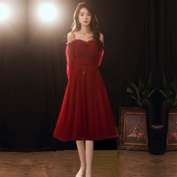 Banquet Evening Dress Women's New Long Sleeve